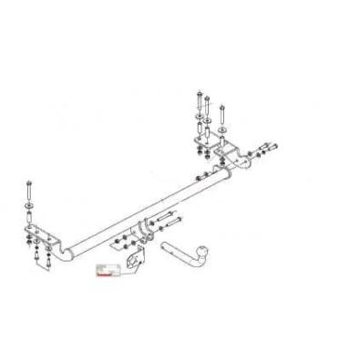 Фаркоп (ТСУ) для GEELY MK Cross 2006-2016 съемный шар на двух болтах 1.1тонны Босал