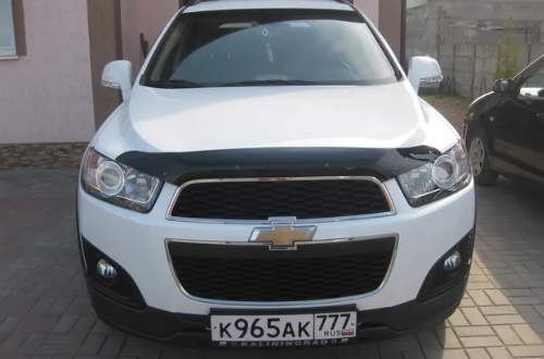 Дефлектор капота (мухобойка) Chevrolet Captiva 2012- (Шевролет Каптива) SIM